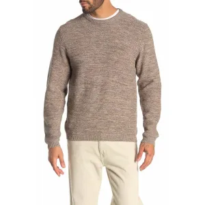 Weatherproof Moss Stitch Crew Neck Sweater Hoodie Pullover Camel
