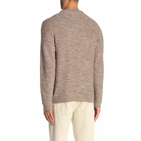 Weatherproof Moss Stitch Crew Neck Sweater Hoodie Pullover Camel