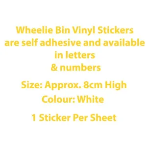 Wheelie Bin Vinyl Stickers