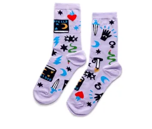 Witchy Mystic Spell Crew Socks - Women's