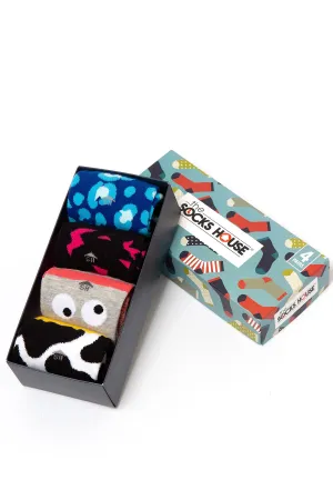 Women Wild Gift Set with 4 Pairs of Socks