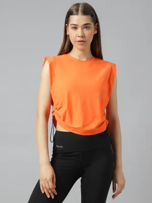 Women's side pull up crop top