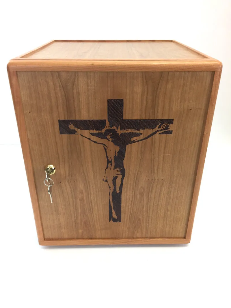 Wooden Tabernacle box with lexan front(Base price shown)