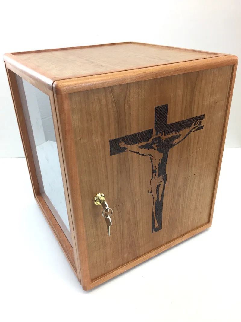 Wooden Tabernacle box with lexan front(Base price shown)