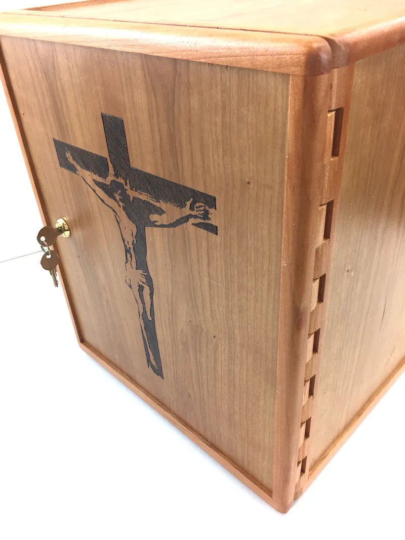 Wooden Tabernacle box with lexan front(Base price shown)