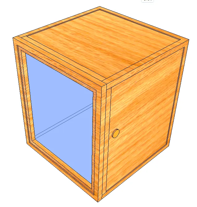 Wooden Tabernacle box with lexan front(Base price shown)