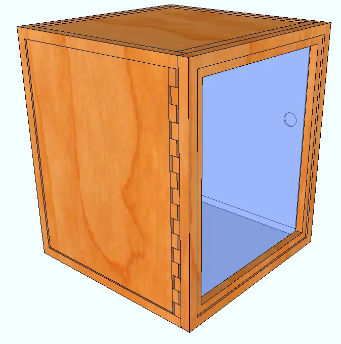 Wooden Tabernacle box with lexan front(Base price shown)