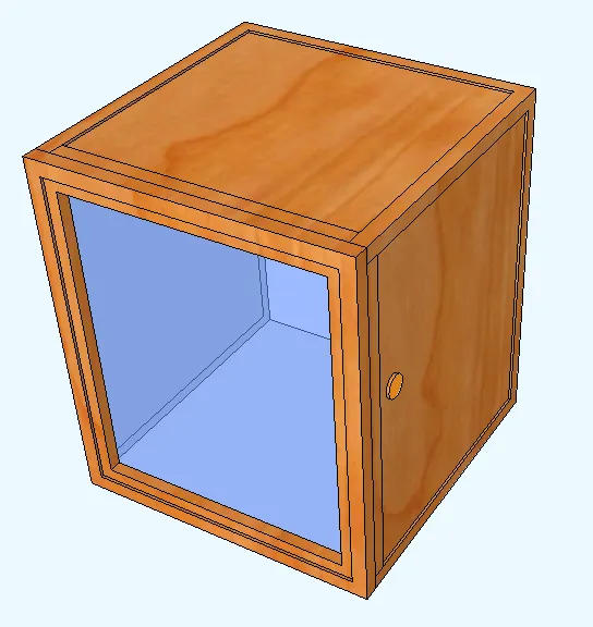Wooden Tabernacle box with lexan front(Base price shown)
