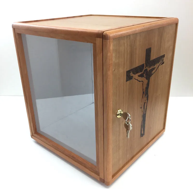 Wooden Tabernacle box with lexan front(Base price shown)